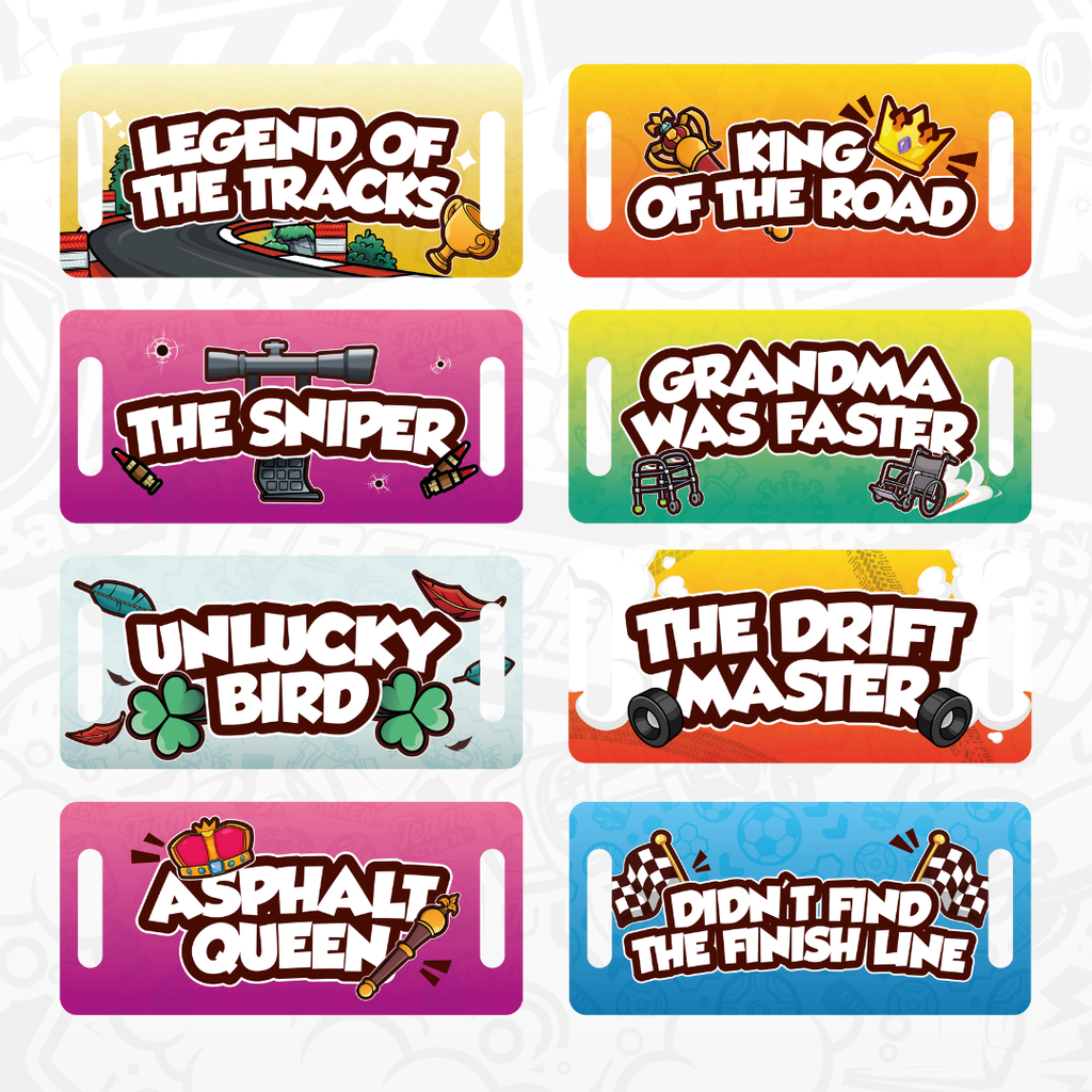 Podium Titles - English - 8 pcs