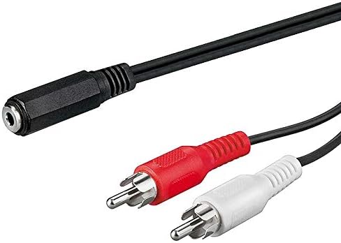 Audio cable RCA to Jack female 3.5mm - 1.5m