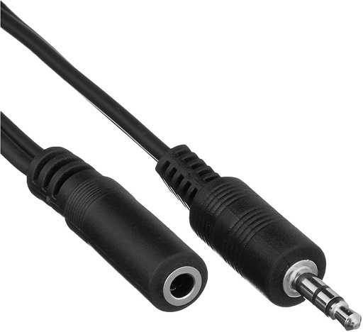 [7000019] Audio Cable Jack Male 3,5mm to Jack Female 3,5mm - 1m