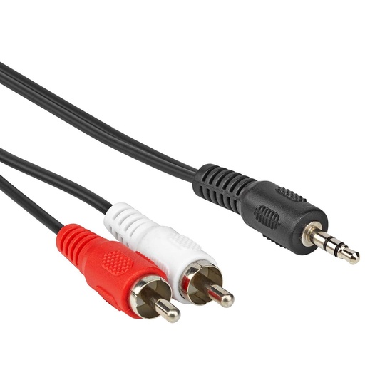[7000018] Audio Cable RCA to Jack 3,5mm - 1,5m